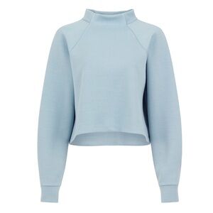 ISO: Alala Phoebe mock knit top in mineral blue